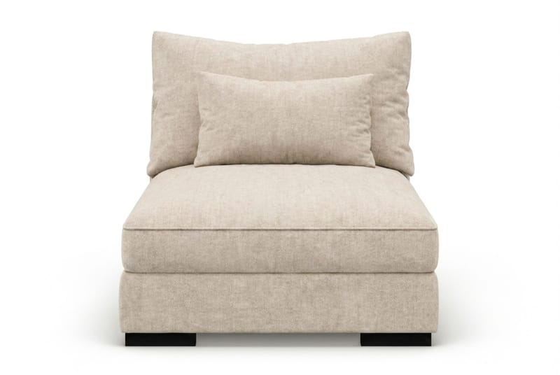 Dubai midtermodul i Chenille ekstra dyb - Beige - Møbler - Sofaer - Modulsofaer - Midtermodul