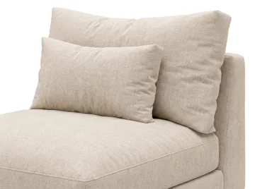 Dubai midtermodul i Chenille ekstra dyb - Beige - Møbler - Sofaer - Modulsofaer - Midtermodul