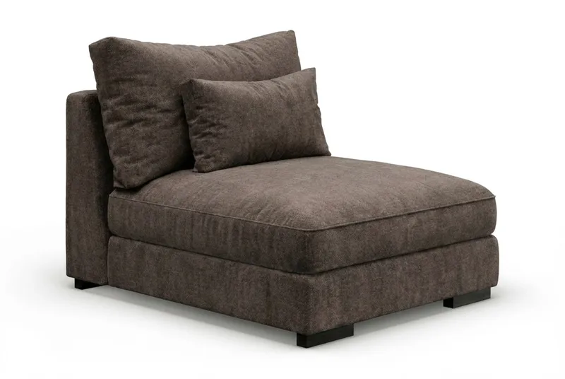 Dubai Midtermodul Stof - Mørkebrun - Møbler - Sofaer - Modulsofaer - Midtermodul