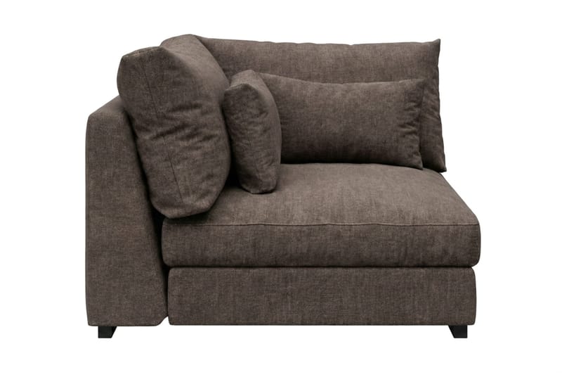 Dubai Modulserie Hjørnemodul Stof - Mørkebrun - Møbler - Sofaer - Modulsofaer - Hjørnemodul