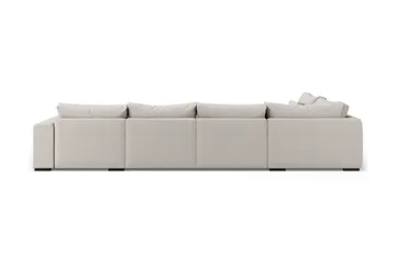Dubai stor U-modulsofa med divan højre 432 cm ekstra dyb - Beige - Møbler - Sofaer - Modulsofaer - Komplet modulsofa