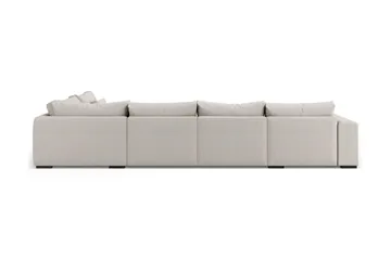 Dubai stor U-modulsofa med divan venstre 432 cm ekstra dyb - Beige - Møbler - Sofaer - Modulsofaer - Komplet modulsofa