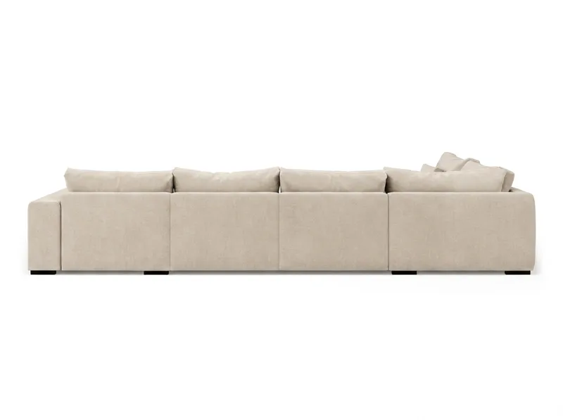 Dubai U-modulsofa med Chaiselong Højre ekstra dyb - Beige - Møbler - Sofaer - Modulsofaer - Komplet modulsofa