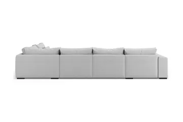 Dubai U-modulsofa med divan venstre ekstra dyb - lysegrå - Møbler - Sofaer - Modulsofaer - Komplet modulsofa