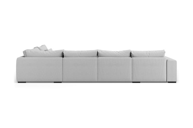 Dubai U-modulsofa med divan venstre ekstra dyb - lysegrå - Møbler - Sofaer - Modulsofaer - Komplet modulsofa
