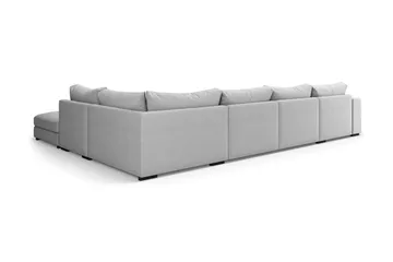 Dubai U-modulsofa med divan venstre ekstra dyb - lysegrå - Møbler - Sofaer - Modulsofaer - Komplet modulsofa