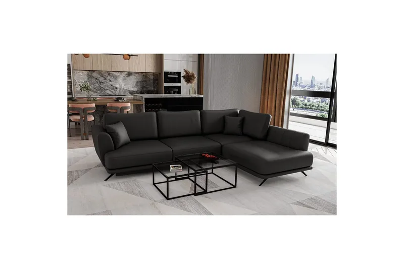 Modulsofa Eltap Larde 286x191x90 cm, Softis 11, Højre