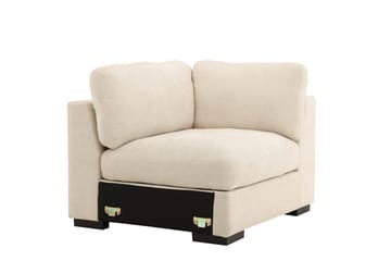 Højremodul Salerno i stof - Beige - Møbler - Sofaer - Modulsofaer - Hjørnemodul