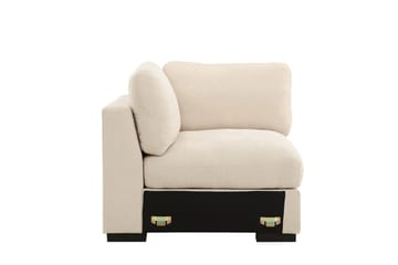 Højremodul Salerno i stof - Beige - Møbler - Sofaer - Modulsofaer - Hjørnemodul