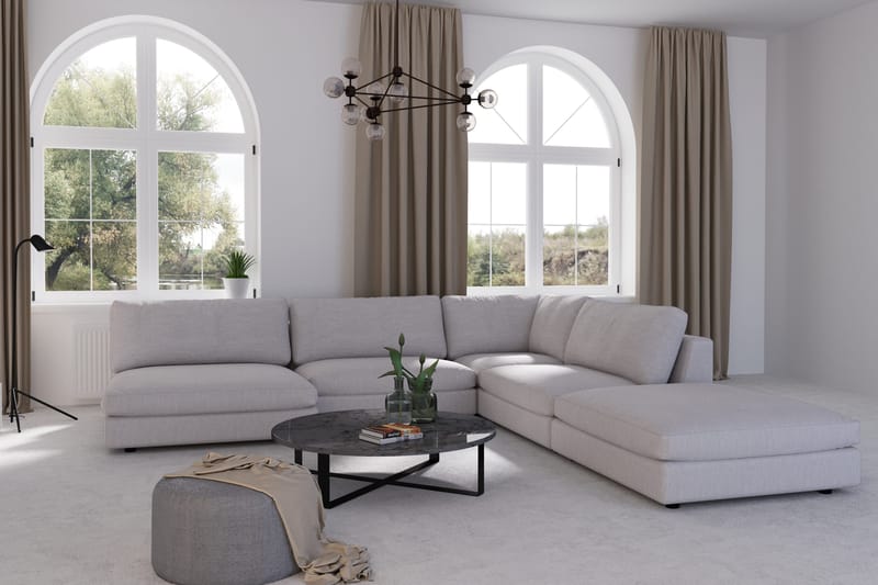 Arken 1-personers Hjørnemodul i Stof - Grå - Møbler - Sofaer - Modulsofaer - Hjørnemodul