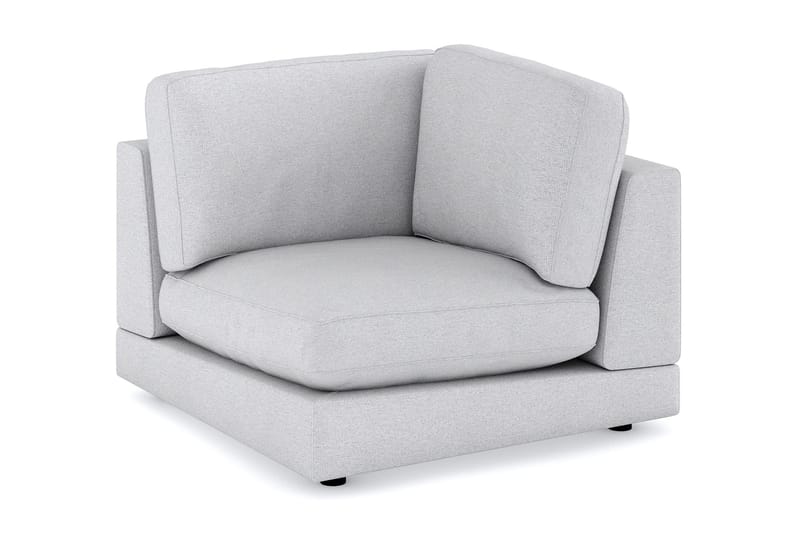 Arken 1-personers Hjørnemodul i Stof, Lysegrå