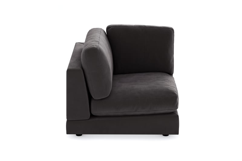 Arken 1-personers Hjørnemodul i Fløjl - Mørkegrå - Møbler - Sofaer - Modulsofaer - Hjørnemodul