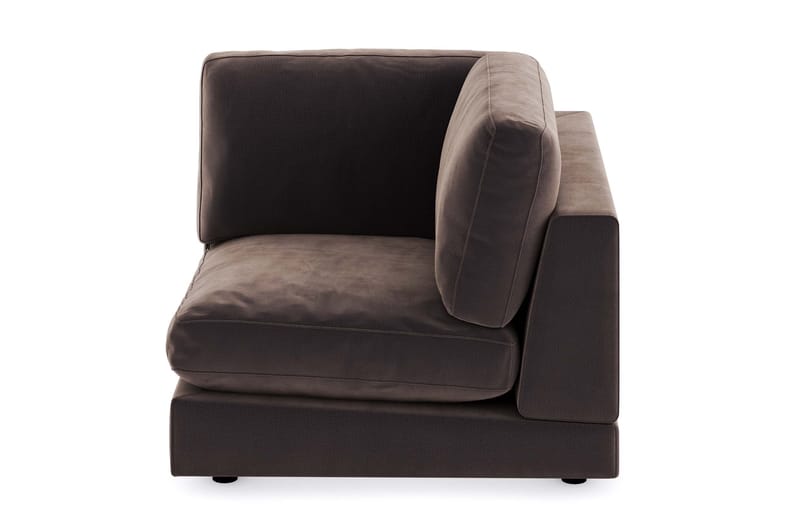 Arken 1-personers Hjørnemodul i Fløjl - Brun - Møbler - Sofaer - Modulsofaer - Hjørnemodul