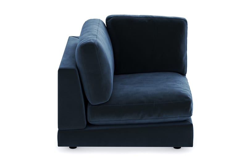 Arken 1-personers Hjørnemodul i Fløjl - Blå - Møbler - Sofaer - Modulsofaer - Hjørnemodul