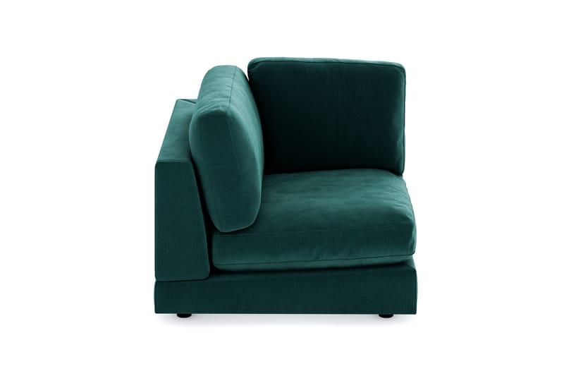 Arken 1-personers Hjørnemodul i Fløjl - Grøn - Møbler - Sofaer - Modulsofaer - Hjørnemodul