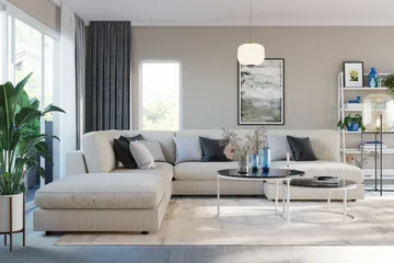 Arken 1-personers Hjørnemodul i Manchester - Beige - Møbler - Sofaer - Modulsofaer - Hjørnemodul