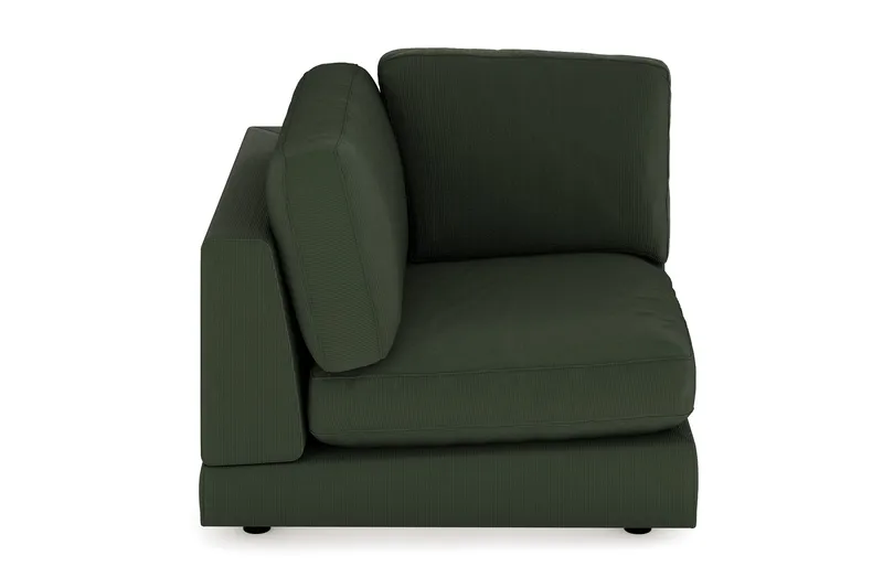 Arken 1-personers Hjørnemodul i Manchester - Mørkegrøn - Møbler - Sofaer - Modulsofaer - Hjørnemodul