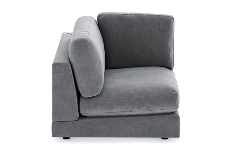 Arken 1-personers Hjørnemodul i Fløjl - Lysegrå - Møbler - Sofaer - Modulsofaer - Hjørnemodul