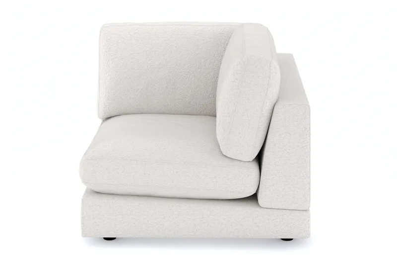 Arken 1-personers Hjørnemodul i Bouclé - Hvid - Møbler - Sofaer - Modulsofaer - Hjørnemodul