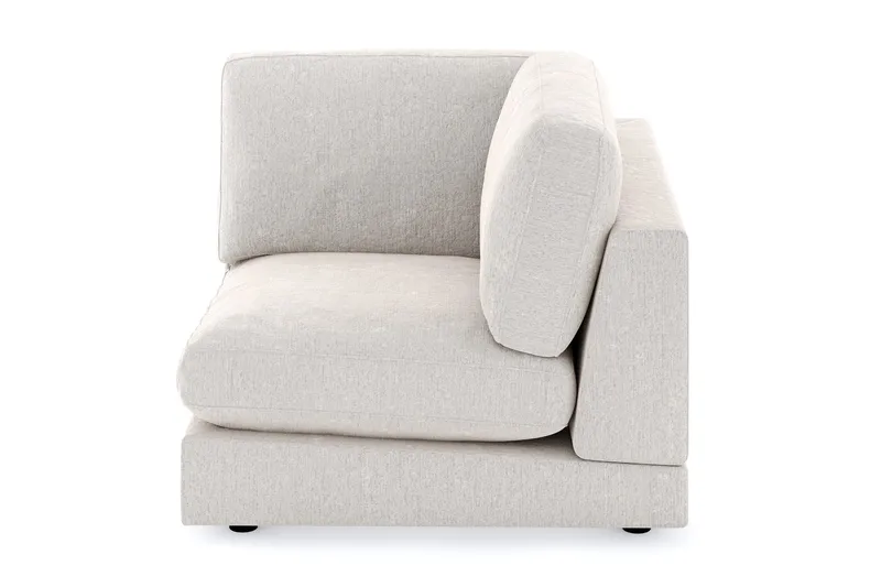 Arken 1-personers Hjørnemodul i Fløjl - Cremehvid - Møbler - Sofaer - Modulsofaer - Hjørnemodul