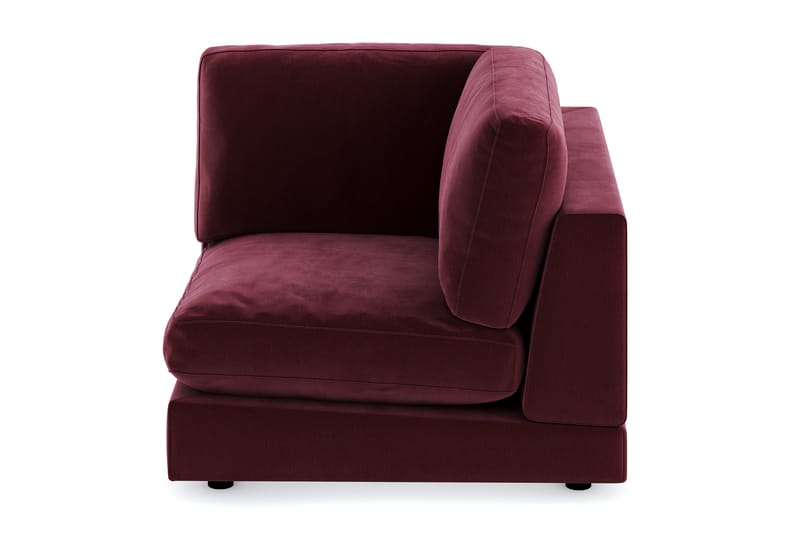 Arken 1-personers Hjørnemodul i Fløjl - Lilla - Møbler - Sofaer - Modulsofaer - Hjørnemodul