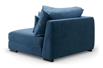 Dubai Hjørnemodul Velour Ekstra Dyb - Blå - Møbler - Sofaer - Modulsofaer - Hjørnemodul
