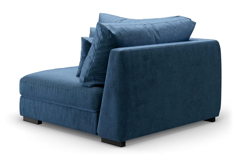 Dubai Hjørnemodul Velour Ekstra Dyb - Blå - Møbler - Sofaer - Modulsofaer - Hjørnemodul
