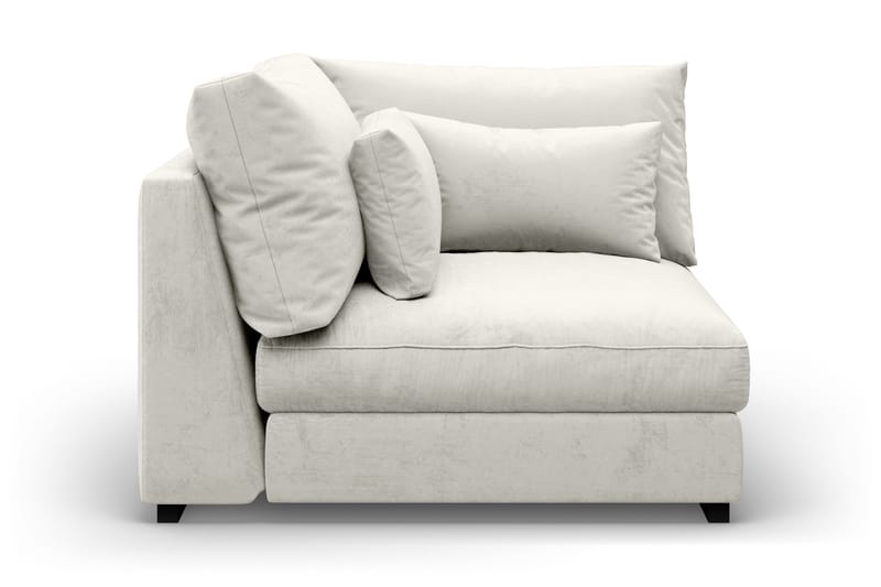 Dubai Hjørnemodul Velour Ekstra Dyb - hvid - Møbler - Sofaer - Modulsofaer - Hjørnemodul
