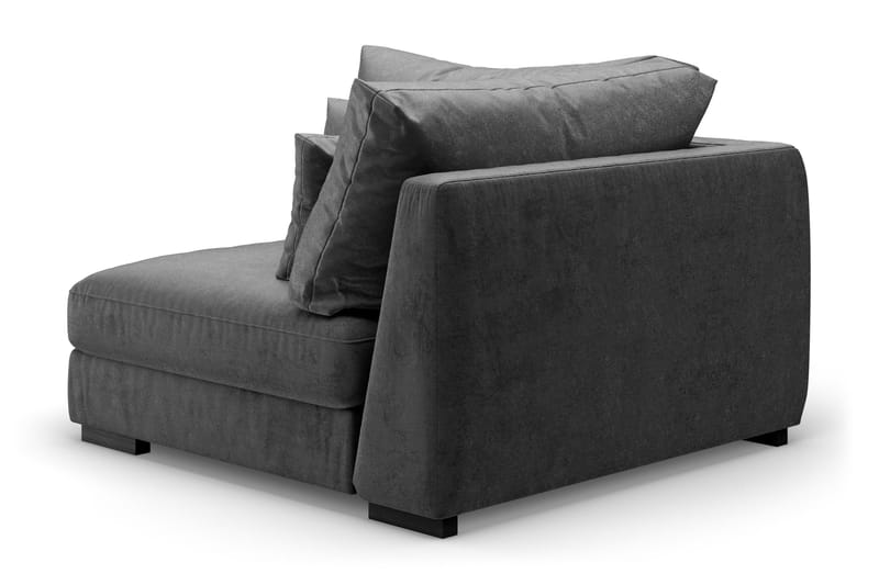 Dubai Hjørnemodul Velour Ekstra Dyb - Mørkegrå - Møbler - Sofaer - Modulsofaer - Hjørnemodul