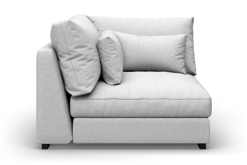 Dubai Modulserie Hjørnemodul ekstra dyb - Lysegrå - Møbler - Sofaer - Modulsofaer - Hjørnemodul