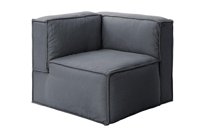 Oceanis Hjørnemodul - Lysegrå/Sort - Møbler - Sofaer - Modulsofaer - Hjørnemodul