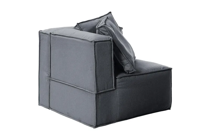 Oceanis Hjørnemodul - Lysegrå/Sort - Møbler - Sofaer - Modulsofaer - Andre moduler til modulsofa