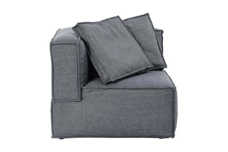 Oceanis Hjørnemodul - Mørkegrå/Sort - Møbler - Sofaer - Modulsofaer - Andre moduler til modulsofa