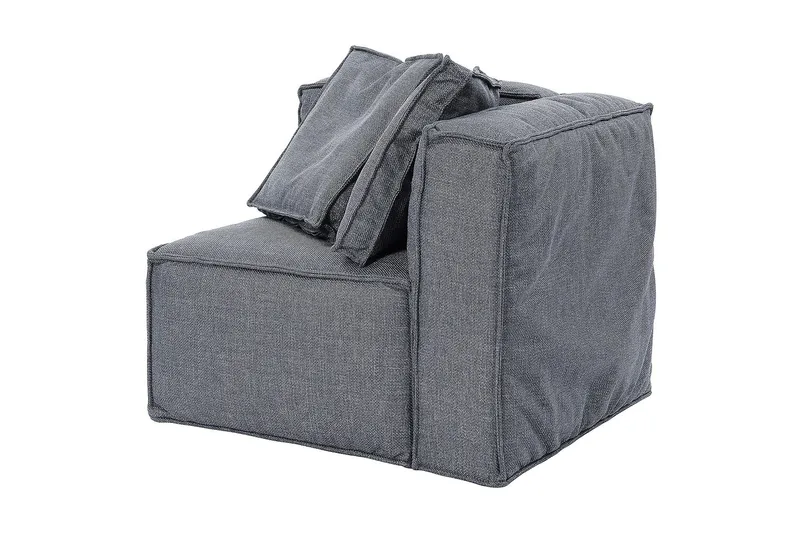 Oceanis Hjørnemodul - Mørkegrå/Sort - Møbler - Sofaer - Modulsofaer - Andre moduler til modulsofa