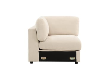 Hjørnemodul Salerno i stof - Beige - Møbler - Sofaer - Modulsofaer - Hjørnemodul