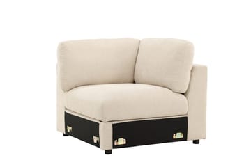Hjørnemodul Salerno i stof - Beige - Møbler - Sofaer - Modulsofaer - Hjørnemodul
