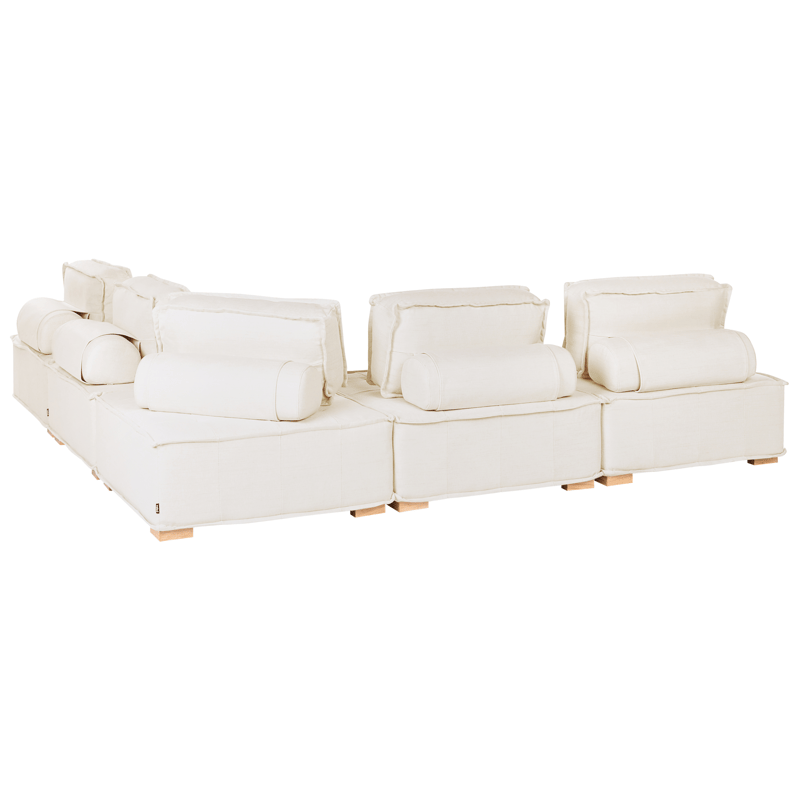 Hjørnesofa Tibro venstrevendt - Off-white - Møbler - Sofaer - Modulsofaer - Komplet modulsofa