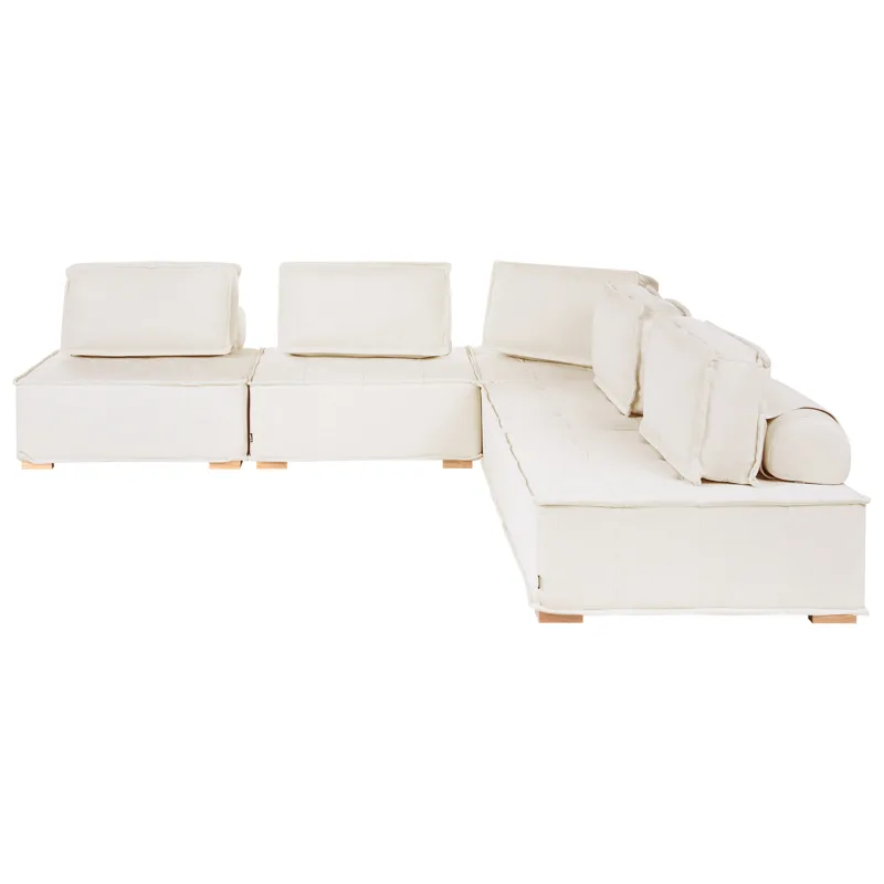 Hjørnesofa Tibro venstrevendt, Off-white
