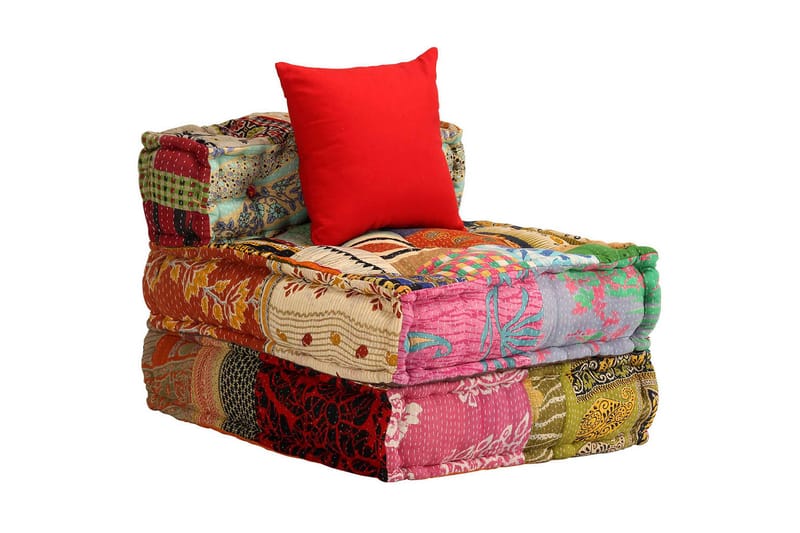 3-Personers Modulsovesofa Stof Patchwork - Flerfarvet - Komplet modulsofa