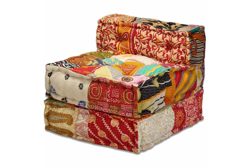 3-Personers Modulsovesofa Stof Patchwork - Flerfarvet - Møbler - Sofaer - Modulsofaer - Komplet modulsofa