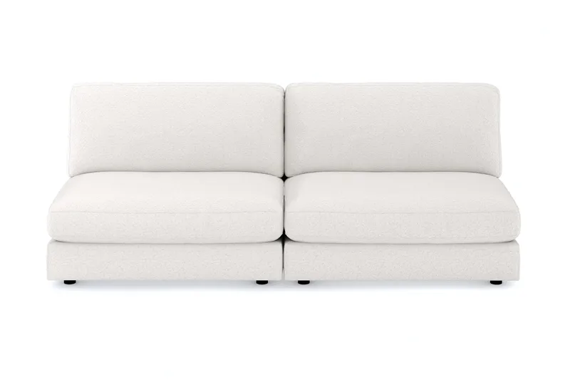 Arken 4-personers Modulsofa i Bouclé, Hvid