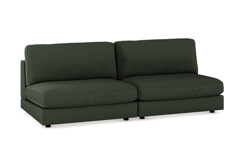 Arken 4-personers Modulsofa i Manchester - Mørkegrøn - Møbler - Sofaer - Modulsofaer - Komplet modulsofa