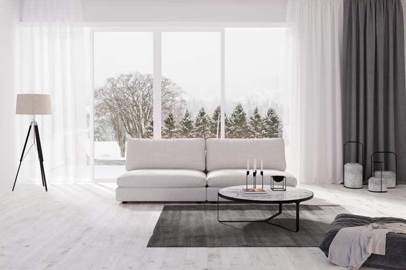 Arken 4-personers Modulsofa i Stof - Lysegrå - Møbler - Sofaer - Modulsofaer - Komplet modulsofa