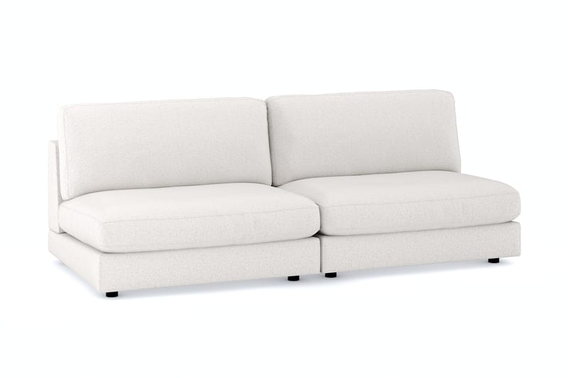 Arken 4-personers Modulsofa i Bouclé - Hvid - Møbler - Sofaer - Modulsofaer - Komplet modulsofa