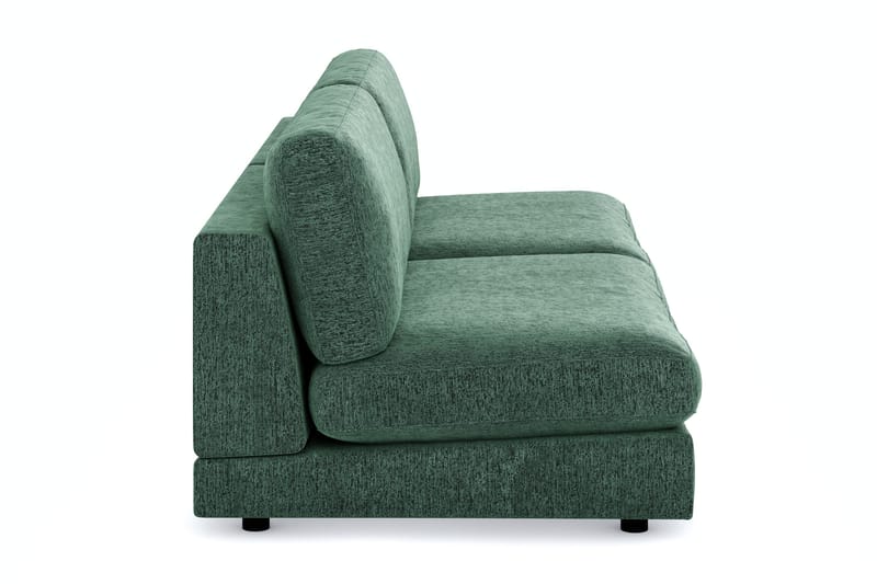 Arken 4-personers Modulsofa i Fløjl - Mørkegrøn - Møbler - Sofaer - Modulsofaer - Komplet modulsofa