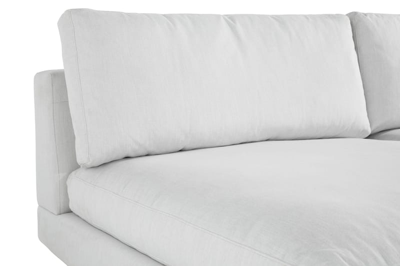 Arken 6-personers Vendbar U-formet Modulsofa med Chaiselong + Fodskammel i Stof - Lysegrå - Møbler - Sofaer - Modulsofaer - Komplet modulsofa