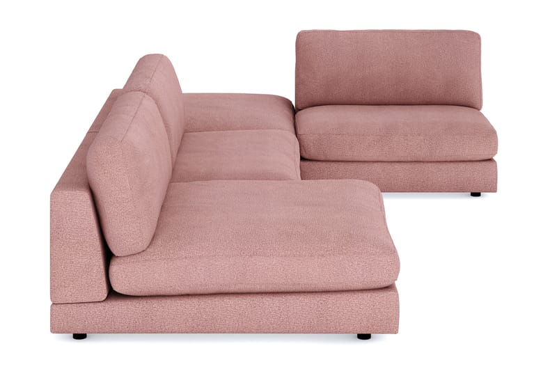 Arken 6-personers U-formet Modulsofa + Fodskammel i Stof - Rosa - Møbler - Sofaer - Modulsofaer - Komplet modulsofa