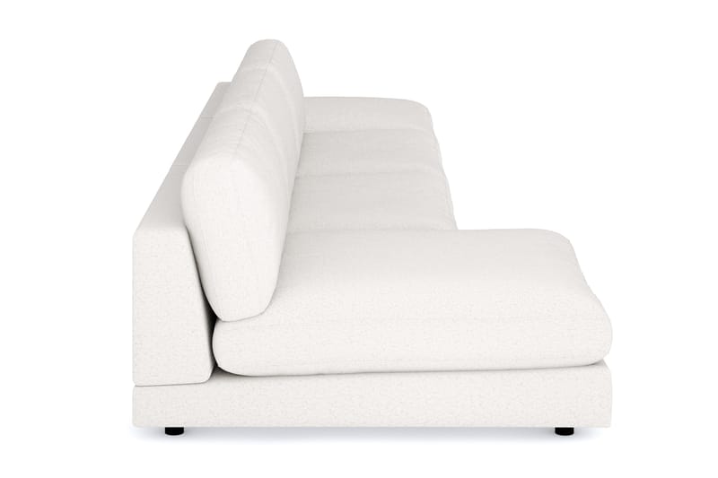 Arken 6-personers Vendbar U-formet Modulsofa med Chaiselong + Fodskammel i Bouclé - Hvid - Møbler - Sofaer - Modulsofaer - Komplet modulsofa