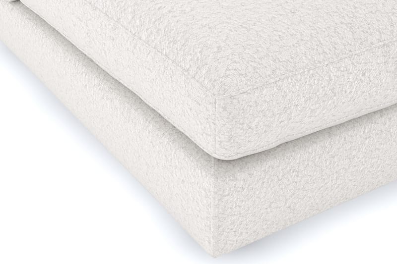 Arken 6-personers U-formet Modulsofa + Fodskammel i Bouclé - Hvid - Møbler - Sofaer - Modulsofaer - Komplet modulsofa