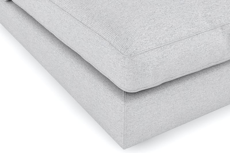 Arken 6-personers Vendbar L-formet Modulhjørnesofa med Chaiselong + Fodskammel i Stof - Lysegrå - Møbler - Sofaer - Modulsofaer - Komplet modulsofa